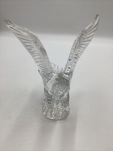 Waterford Designer Eagle Sculpture 8"H Crystal Made in Ireland - Picture 3 of 7