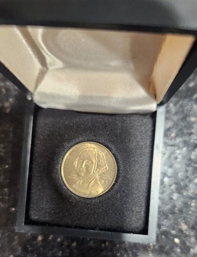 1776-1976 Bicentennial .500 Fine Gold George Washington Coin - Picture 3 of 3