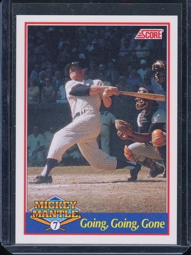 1991 SCORE MICKEY MANTLE #4 GOING, GOING, GONE YANKEES HOF
