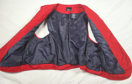 LizSport Liz Claiborne Vest Women's Small Red Button Down Lined Adjustable Back - Picture 7 of 11