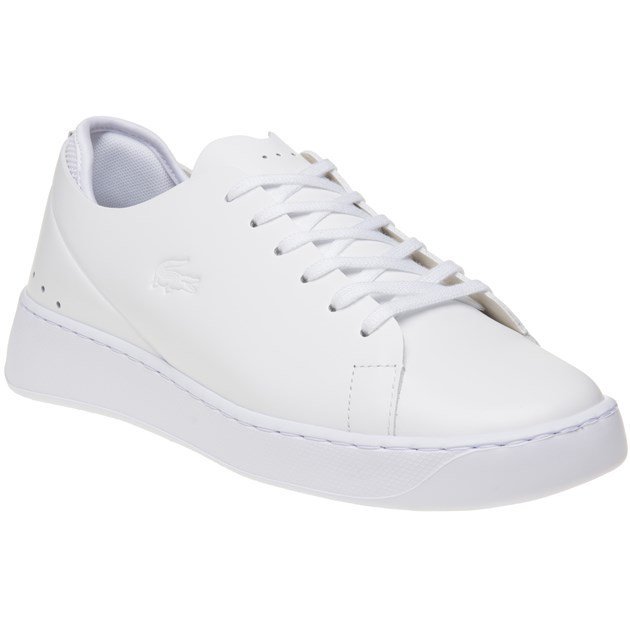 Neu DAMEN LACOSTE WEIß EYYLA LEDER SNEAKER TENNISSCHUHE Neu DAMEN LACOSTE WEIß EYYLA LEDER SNEAKER TENNISSCHUHE