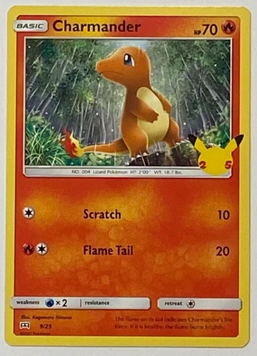 Pokemon - 1x Charmander - Pokemon - McDonalds 25 - #9/25 - NM - 2021 - TCG Card