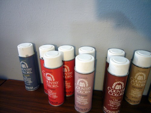 10 Vint 1988 ACCENT Country Color paper label  spray paint can Illinois Bronze - Picture 3 of 6