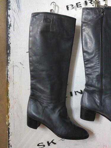 Etienne Aigner Lederstiefel Damenstiefel Grösse 38,5 90er TRUE VINTAGE 90s boots - Bild 3 von 12