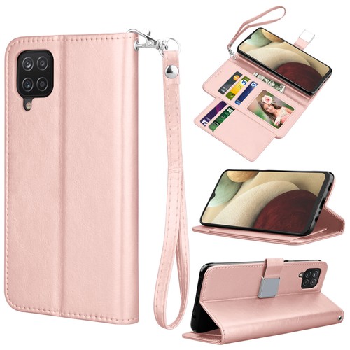 Für Samsung Galaxy A02S A12 A52 A72 5G Brieftasche Leder Flip Karten Hülle Ständer Band - Bild 10 von 41