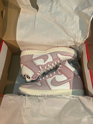 Nike Dunk High 1985 Barely Rose / Summit White Denim Men's 11 NIB MSRP $140 | eBay