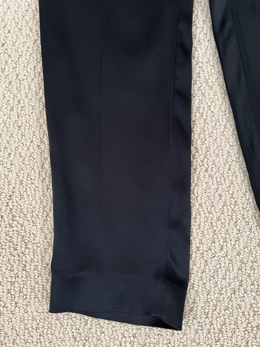 NWT Tom Ford Black Satin Tapered Runway Tailored Pants Trousers Sz 38 US 4 $1790 - Picture 5 of 16
