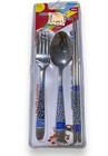 3 Set x Korean Style Chinese Stainless Steel Fork Spoon Chopsticks 5 Colors