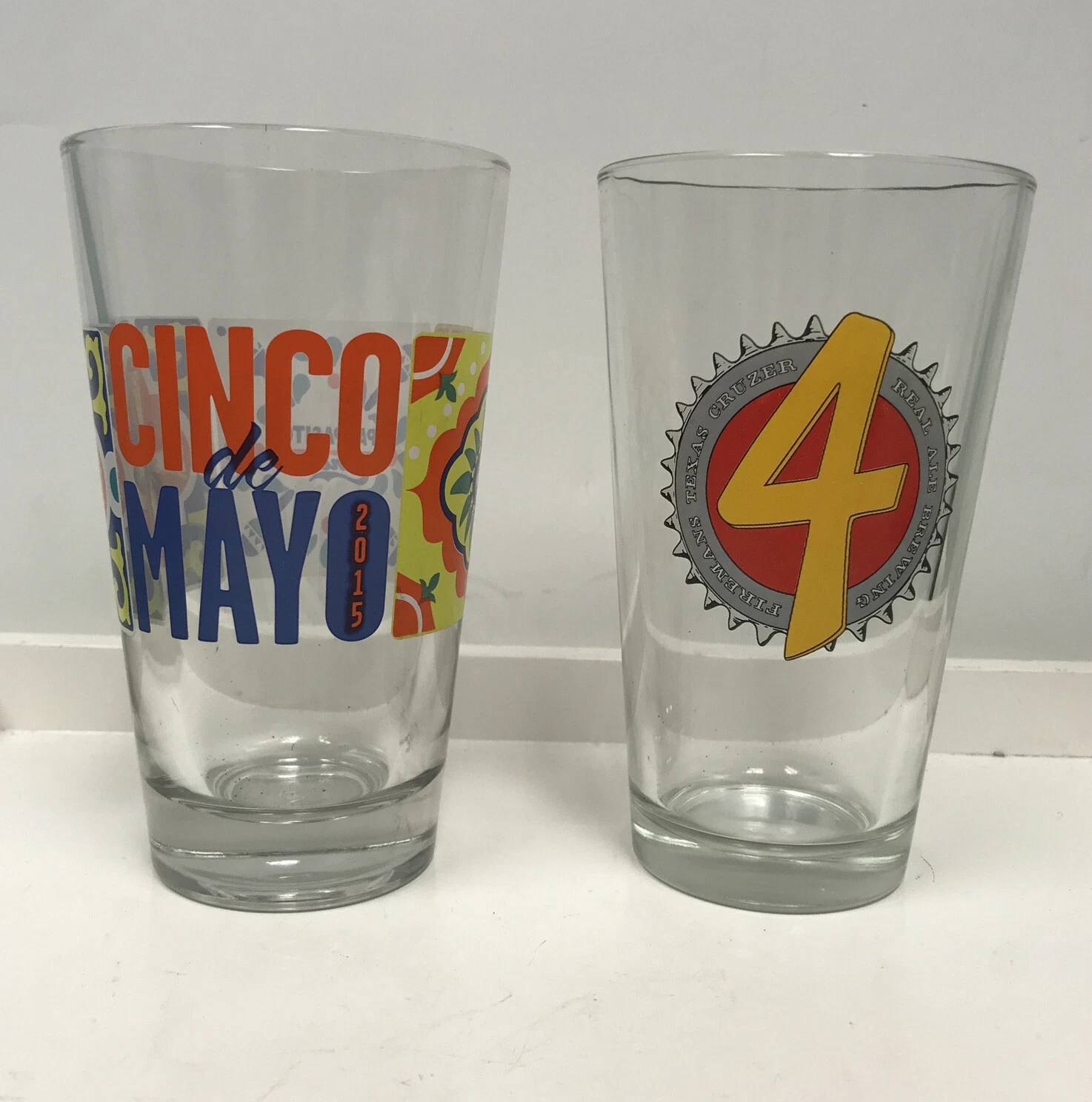 Cinco De Mayo And Fireman Drinking Glasses Set 608