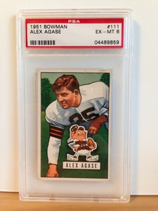 1951-Bowman-Alex-Agase-111-PSA-6-EX-MT