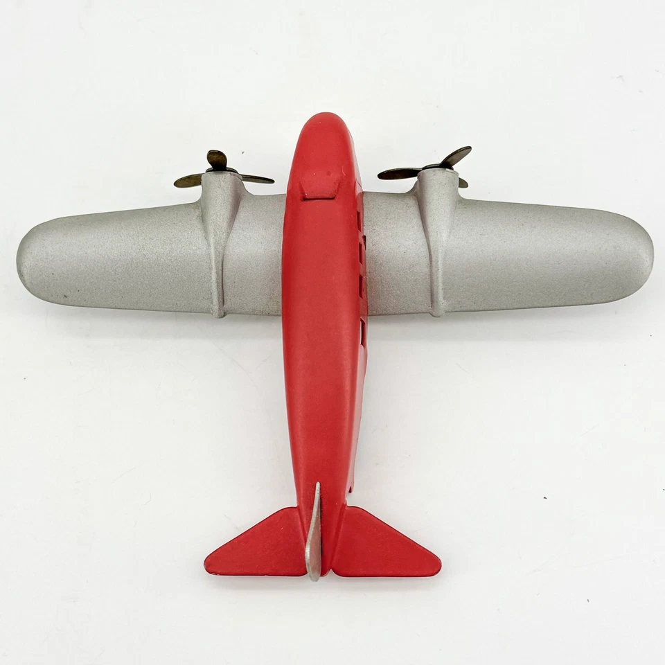 Avión de Acero Prensado De Colección Marx/Wyandotte Hombre Cueva Regalo Doble Accesorios Avión ¡GUAU! Foto 2 de 4