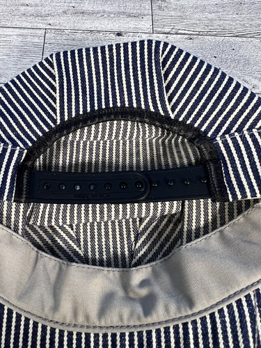 CHATTANOOGA CHOO CHOO RAILROAD HAT Cap Youth Childs Train Striped Conductor - Picture 5 of 5