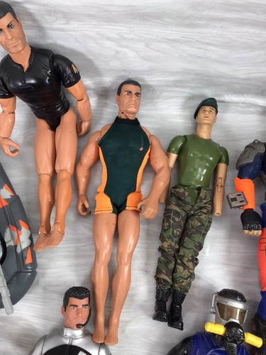 Hasbro Vintage Action Man Bundle of Figures with Boat Collectors Lot 1980s/1990s - Picture 20 of 24