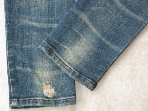 Diesel Getlegg Slim Skinny Jeans Wm Size 24 Blue Distressed+Stretch Italy L31.5 - Picture 7 of 11