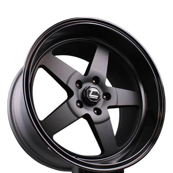 のあ　COSMIS XT-005R 18インチ 10J+20 ４本 Cosmis Racing XT-005R Wheel Flat Black w/ Glossy Lip 18x10 +