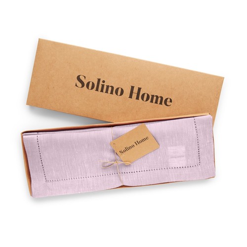 Solino Home 100% Pure Linen Table Placemats 14 x 19" for Summer Dining - Milan - Picture 6 of 58