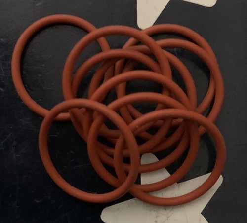10x  2-018 Silicone/Nitrile Orange O-Rings      10 Pieces - Bild 3 von 4