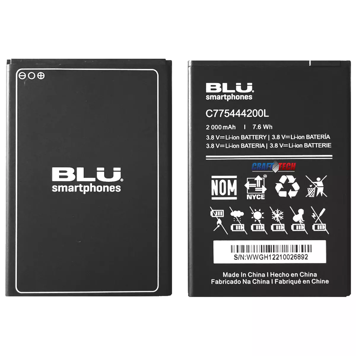 BLU C5L max Battery C775444200L Original OEM Blu battery for C5L max C0170ww