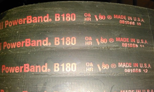 GATES 4/B180 BANDED V BELT, 4 BELTS IN ONE. - Picture 2 of 3