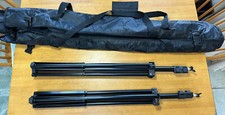 Set of 2 Black Tripods with Carrying Case