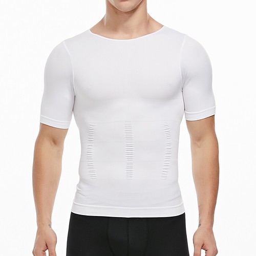 Camisa de compresión para hombres adelgazante modelador corporal control abdomen Prendas para el torso Fajas Para Hombres - Imagen 11 de 17