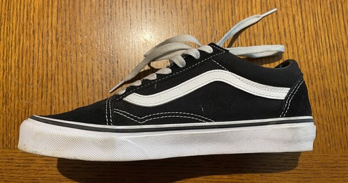 Vans Shoes Mens 6 Women’s 7.5 Suede Black Casual Low Top Adult 507698 Old Skool - Picture 4 of 8