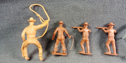 11 Cowboy Pioneer Miner Marx Custers Last Stand? Stagecoach Rider Vintage Figure - Bild 10 von 17