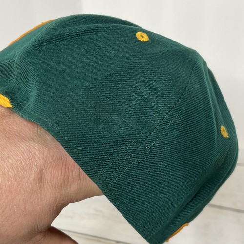 PitBull Premium Headwear Snapback Green Yellow Baseball Hat Cap- Oakland A’s MLB - Picture 12 of 12