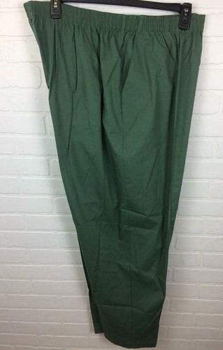 Peaches 3XL Womens Basic Scrub Pants Classic Fit 7172 Pine Green - Picture 3 of 10