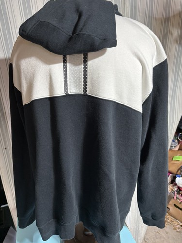 Fanatics XL SOX FULL ZIPPER HOODIE BLACK AND WHITE 80% Cotton - Picture 2 of 6