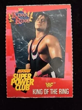 Nintendo Power Super Power Club Magazine Card 97 King Of The Ring Bret Hart WWF