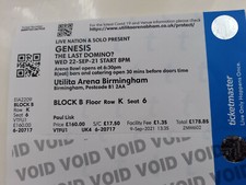 GENESIS concert ticket