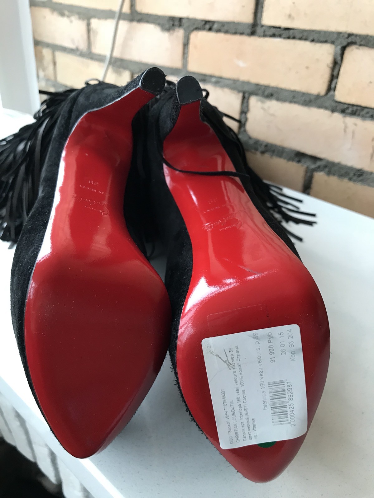 Auth Christian Louboutin interlopa 160 DAF Gamuza Gamuza Gamuza Negra Plataforma botas Hasta La Rodilla 33a653 Auth Christian Louboutin interlopa 160 DAF Gamuza Gamuza Gamuza Negra Plataforma botas Hasta La Rodilla 33a653