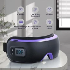 Eye Massager with Heat and Vibration Compression Rechargeable Bluetooth Music