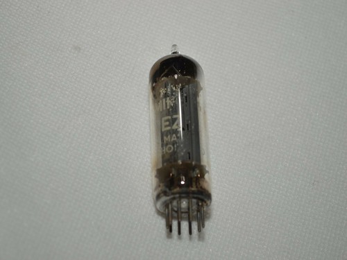 ✔️ WORKING VINTAGE PHILIPS MINIWATT EZ80 RECTIFIER VALVE TUBE - UK SELLER - Picture 1 of 4