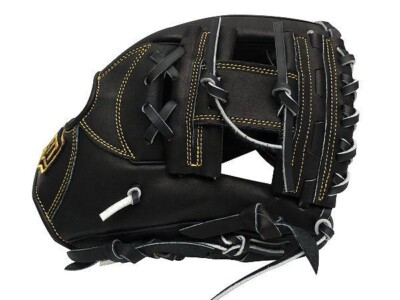 ZETT Pro Japan Steerhide 11.5 inch Infielder Glove - Black