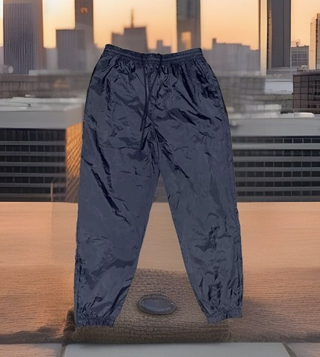 Wilson Nylon Men Sz L Basketball Ankle Zipper Pants VTG Adjustable Windbreaker - Picture 1 of 13