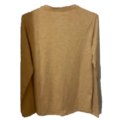 Top deportivo de manga larga elástico suave para hombre todo en movimiento dorado talla pequeña nuevo con etiquetas - Imagen 7 de 8