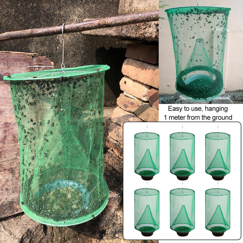 6pcs Pest Control Summer Fly Trap Catching Farm Outdoor Ranch Hanging