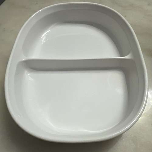 Corning Ware French White Ribbed Oval Casserole Divided 1.8 Liter F-6-B - Picture 3 of 14