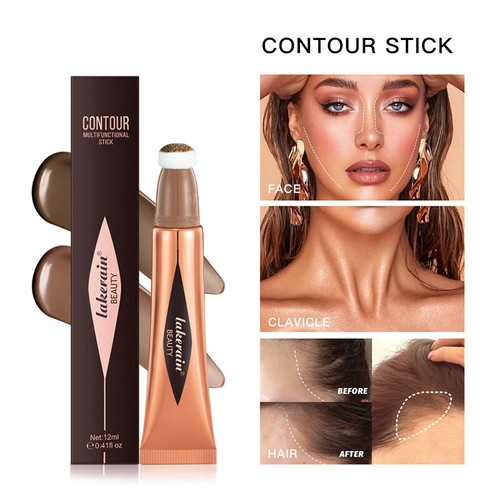Liquid Contour Beauty Wand Blush Highlighter Bronzer Stick + Cushion Applicator⭐ - Picture 6 of 25
