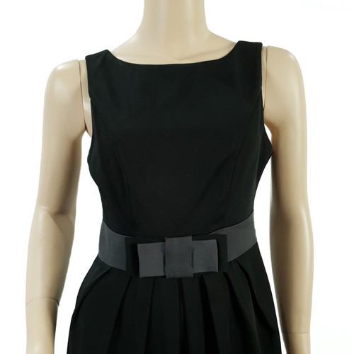 Emilio Women's Corporate Business Dress Black Size 6 Pre Owned VGUC - Picture 5 of 11