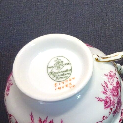 HUTSCHENREUTHER,Hohenberg,Tasse m.Untertasse,gemarkt 1914 / 1934,Sammlerzustand - Bild 5 von 5