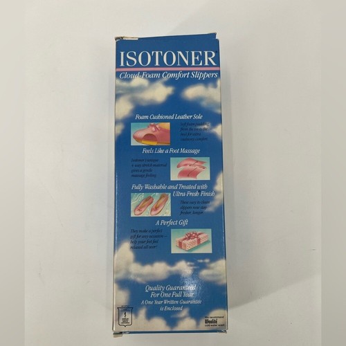 Isotoner Slippers Vintage NIB 8/9 Dark Pink - Picture 4 of 5