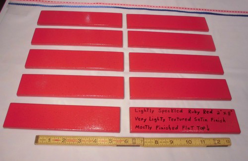 10 Stk. Keramik Bordüre Fliesen * Liner/Sizzle * Rubinrot * 2" x 8" Neu, Satin, USA - Bild 1 von 12