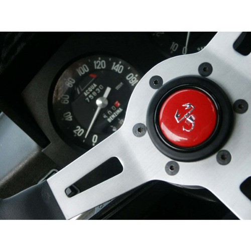 Abarth Scorpion Horn Push Button For Fiat 500 124 Fits MOMO OMP Sabelt Sparco - Picture 3 of 3