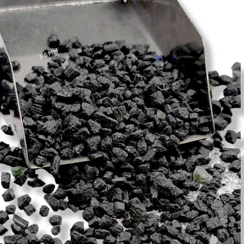 Natural Black Tourmaline Crushed Coarse Gemstone Powder All Size Inlay Material - Picture 61 of 64