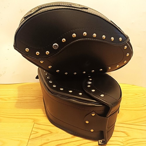 SADDLEBAGS YAMAHA XVS 650 1100 DRAG STAR NATURAL LEATHER LOCK&KEY QUALITY - Zdjęcie 2 z 17