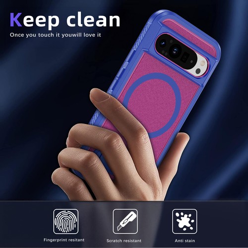 For Google Pixel 9 Pro XL 9 8 Pro 8A Mag Safe Shockproof Case Stand Rugged Cover - Picture 14 of 57