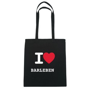 Hipster Bag Jute Barleben I Love Colore nero qPtwnBIxEB